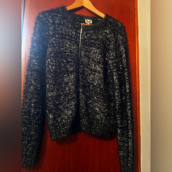 Adolfo Dominguez CrewNeck Long Sleeve Zip Up Sweater Sz Small Women - Picture 3 of 9